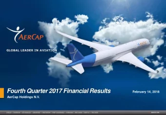 Fourth Quarter 2017 Financial Results  February 14, 2018  AerCap Holdings N.V.  Disclaimer Incl.