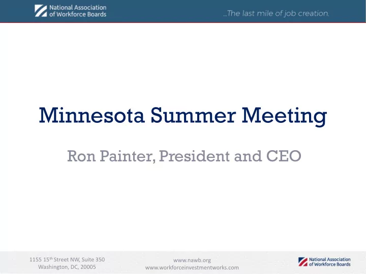 minnesota summer meeting