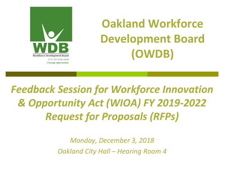 oakland workforce development board owdb