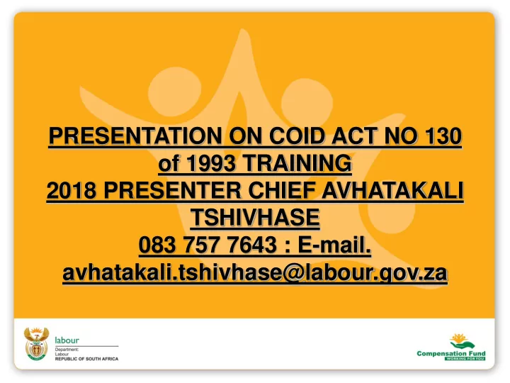 2018 presenter chief avhatakali