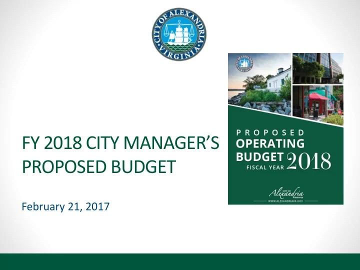 proposed budget