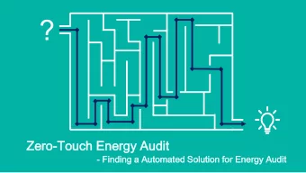 ?  Zero-To  Ze  Touc  uch  h En  Ener  ergy  gy Au  Audi  dit  - Findin  ing  g a Au  Automat  ated