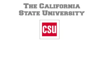 Degrees Offered @ the CSU  Minimum Admissions Requirements  Eligibility Index  Campus Impaction