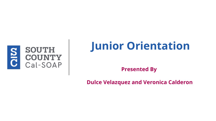 junior orientation