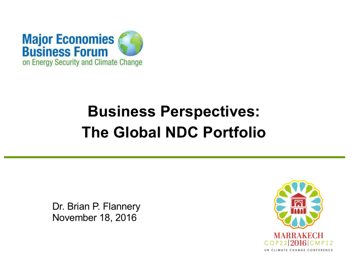 business perspectives the global ndc portfolio