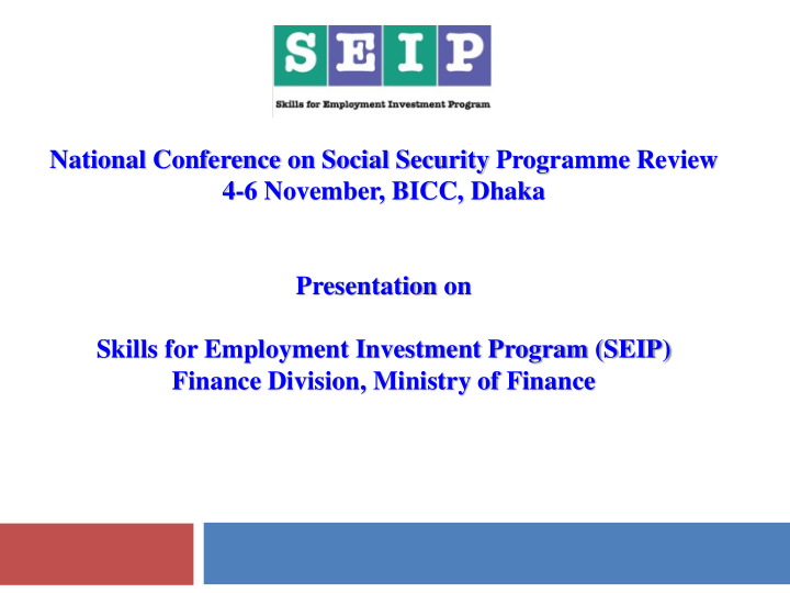 national conference on social security programme review 4