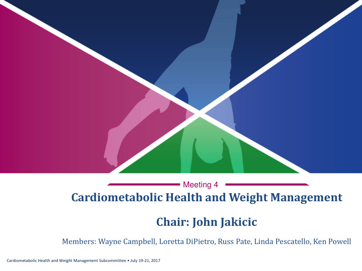 cardiometabolic health and weight management chair john