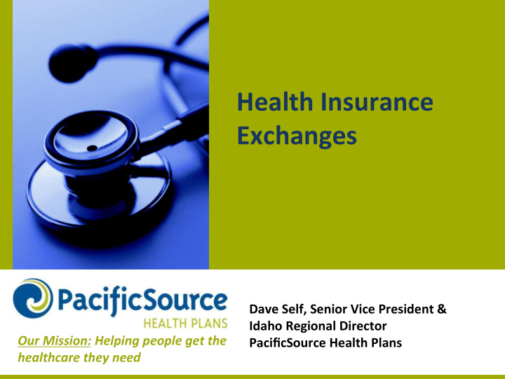 health insurance exchanges