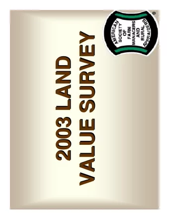 VALUE SURVEY  VALUE SURVEY  2003 LAND  2003 LAND  Deeded Land  Deeded Land  within  within