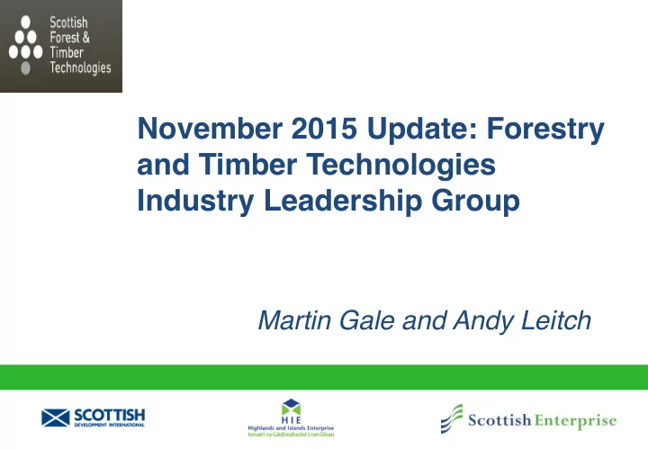 martin gale and andy leitch updating roots for future