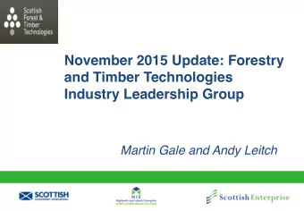 Martin Gale and Andy Leitch Updating Roots for Future Growth    Now out of date.