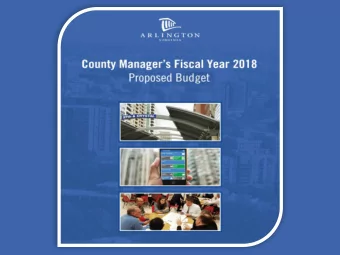 FY 2018 County Board Guidance  My Proposed Budget meets County Board  guidance:  Balanced