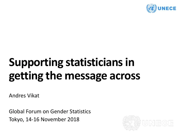 supporting statisticians in
