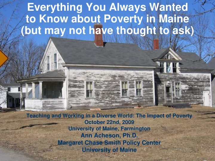 everything you always wanted to know about poverty in