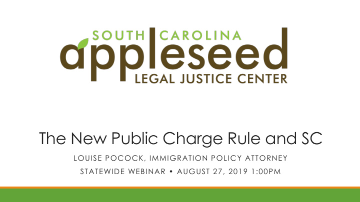 the new public charge rule and sc