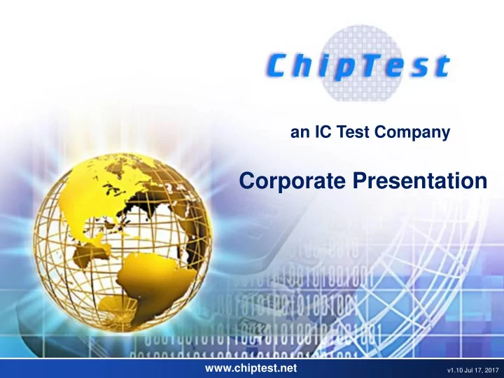 corporate presentation