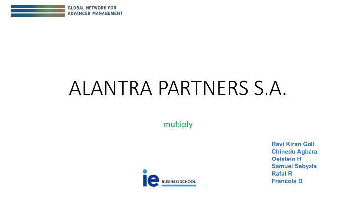 alantra partners s a