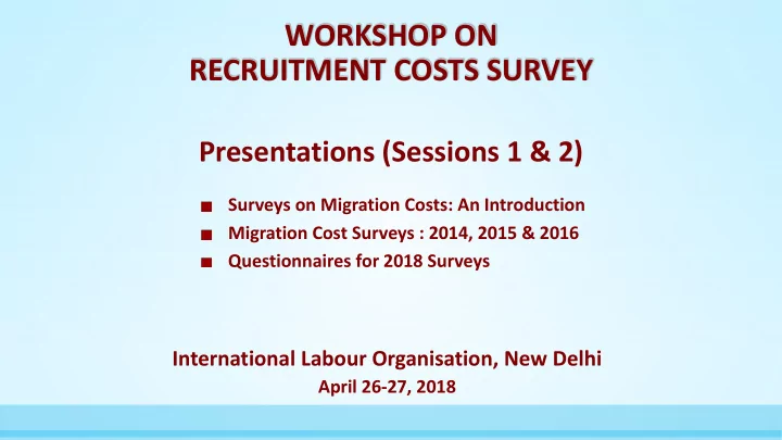 recruitment costs survey