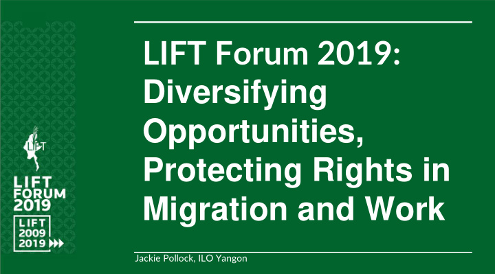 lift forum 2019 diversifying opportunities