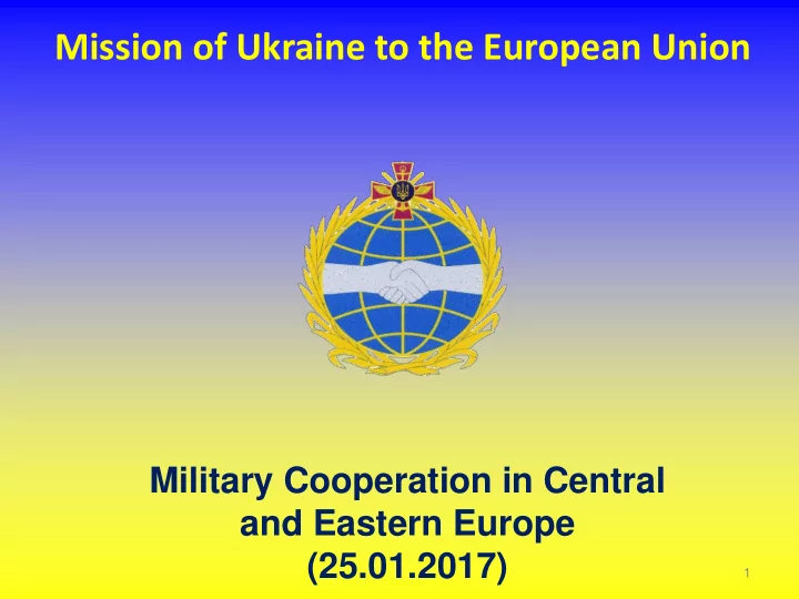 mission of ukraine to the european union