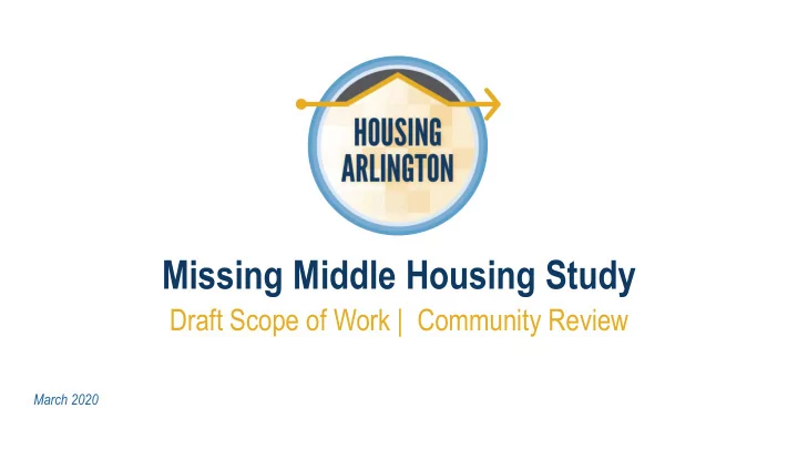 missing middle housing study
