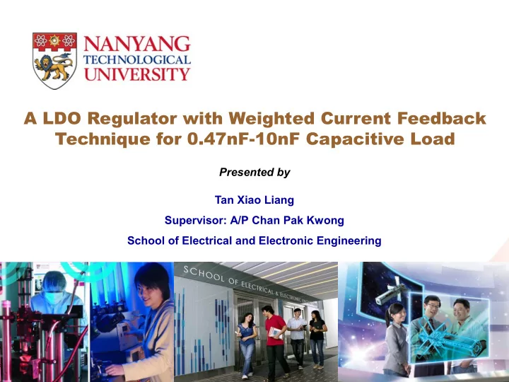 a ldo regulator with weighted current feedback technique
