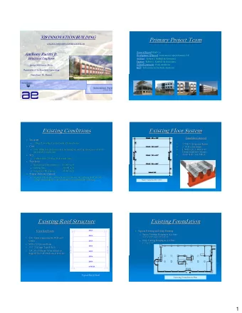 Primary Project Team  Primary Project Team  COLLEGE TOWNSHIP, CENTRE COUNTY, PA  COLLEGE TOWNSHIP,