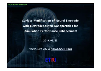 Surface Modification of Neural Electrode  with Electrodeposited Nanoparticles for  Stimulation