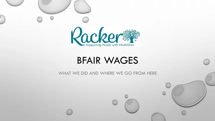 bfair wages