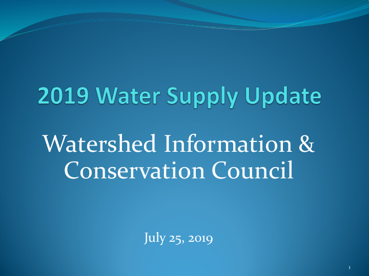 watershed information conservation council