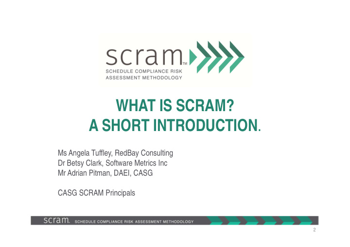 what is scram a short introduction