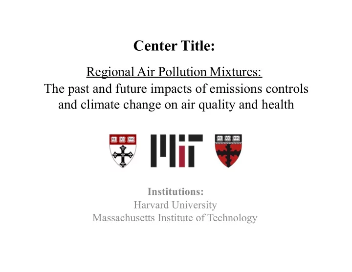 center title