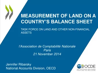 COUNTRYS BALANCE SHEET  TASK FORCE ON LAND AND OTHER NON-FINANCIAL  ASSETS lAssociation de