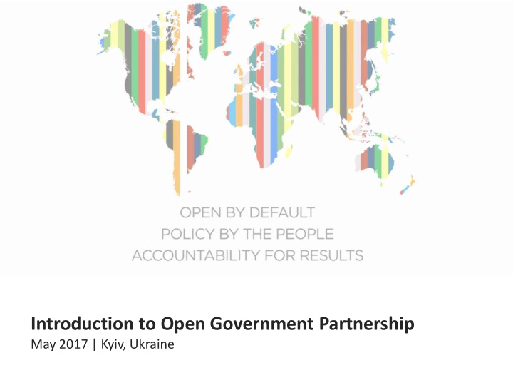 introduction to open government partnership