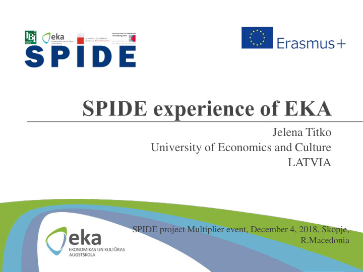 jelena titko university of economics and culture latvia