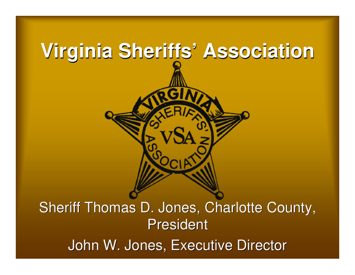 virginia sheriffs association virginia sheriffs