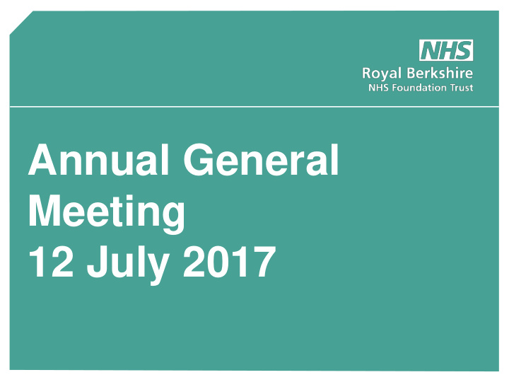meeting 12 july 2017 welcome graham sims chairman a year
