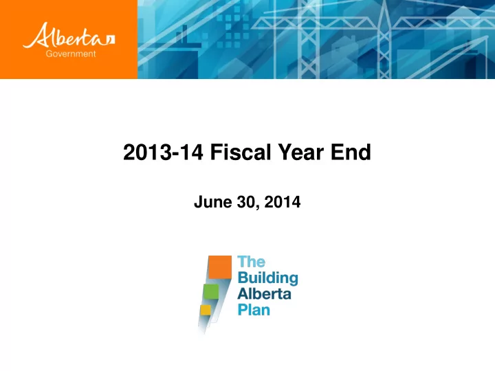 2013 14 fiscal year end