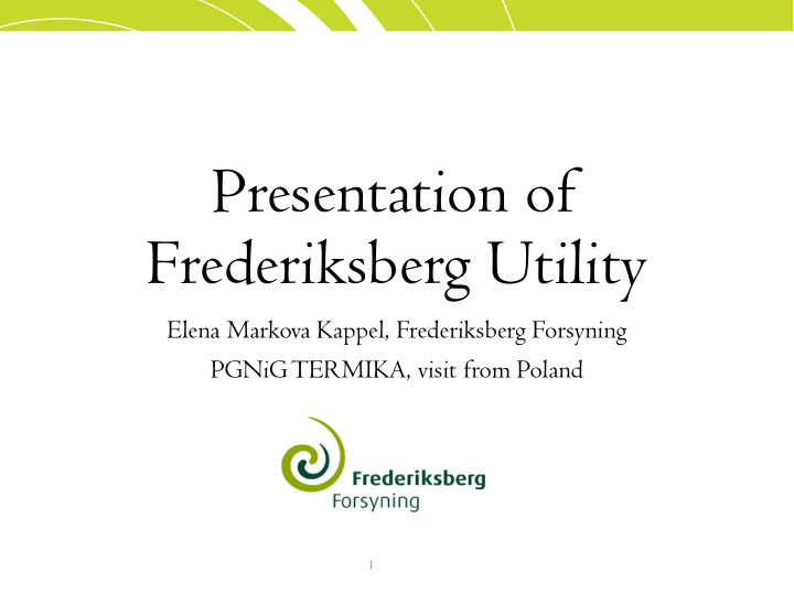 frederiksberg utility