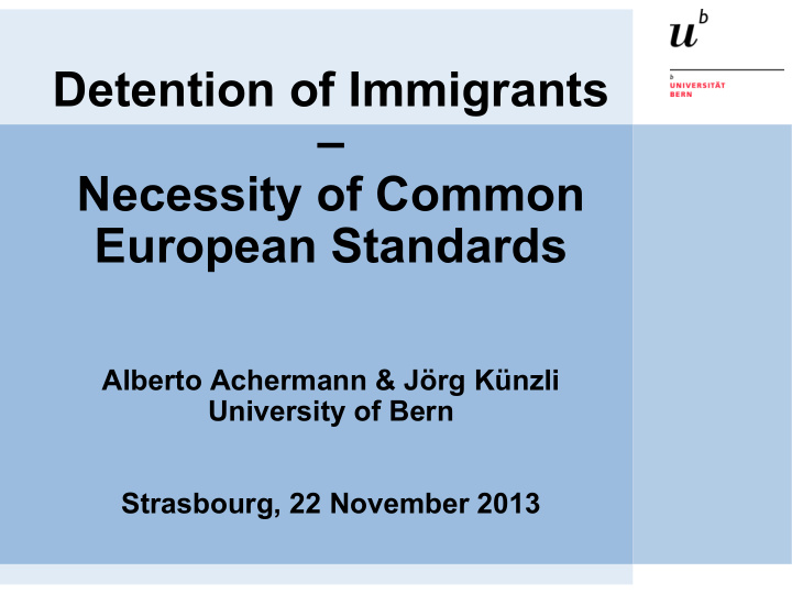 detention of immigrants necessity of common