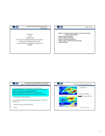 1  A1: policy context  A2 Observational Evidence and Capabilities Related to Intercontinental
