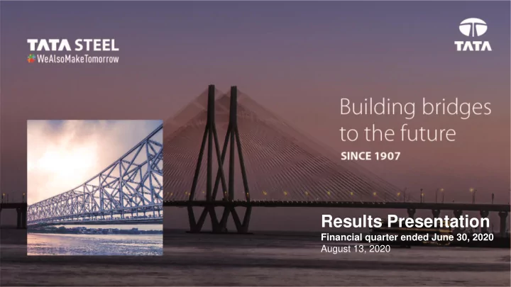 results presentation