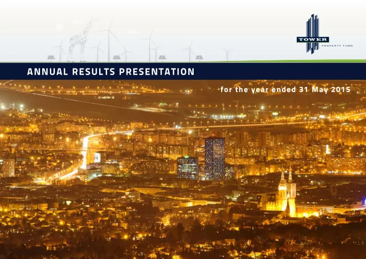 annual results presentation