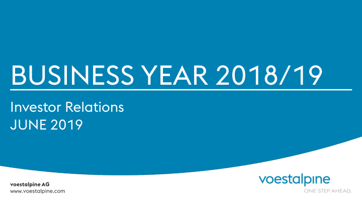 business year 2018 19