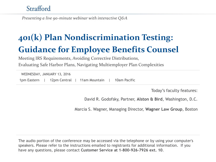 401 k plan nondiscrimination testing guidance for