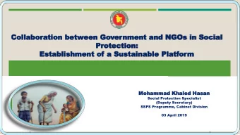 Pr  Prot  otec  ectio  tion:  n:  Est  Establishme  blishment  nt of  of a Sust  a Sustaina