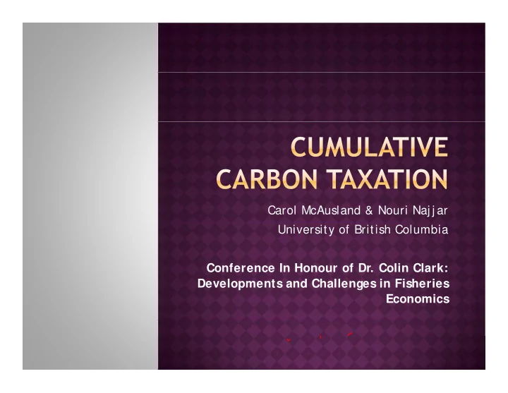 conference in honour of dr colin clark conference in