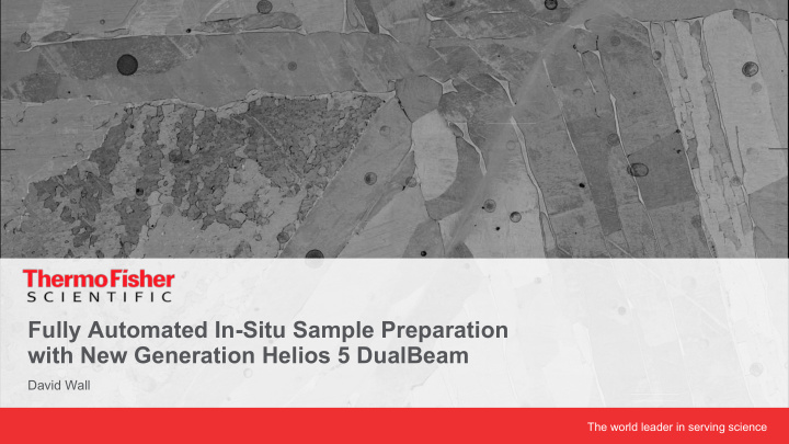 fully automated in situ sample preparation with new