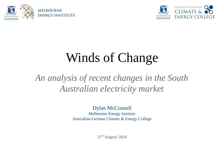 winds of change