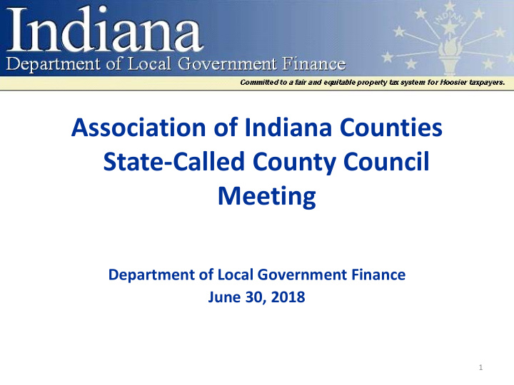 association of indiana counties state called county